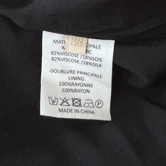 Vanessa Bruno Silk Mini Vogue Dress - Size 38 F - Picture 13 of 13